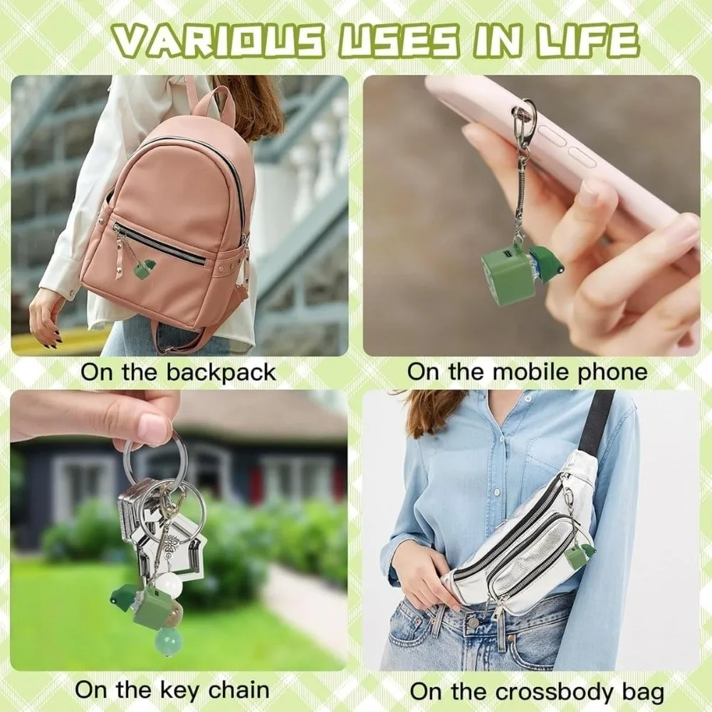 Rechargeable Croaking Frog Keychain Stress-Relieving Clicky Keyboard Stress Relief Fidget Keychain Pass The Time Key Button