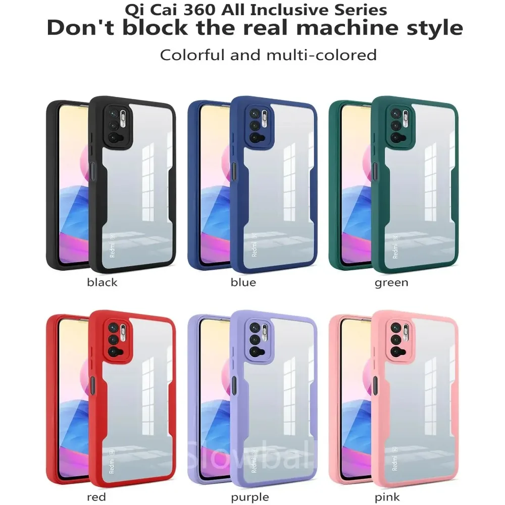 360 Full Shockproof Silicone Case with Built-in Screen Protector