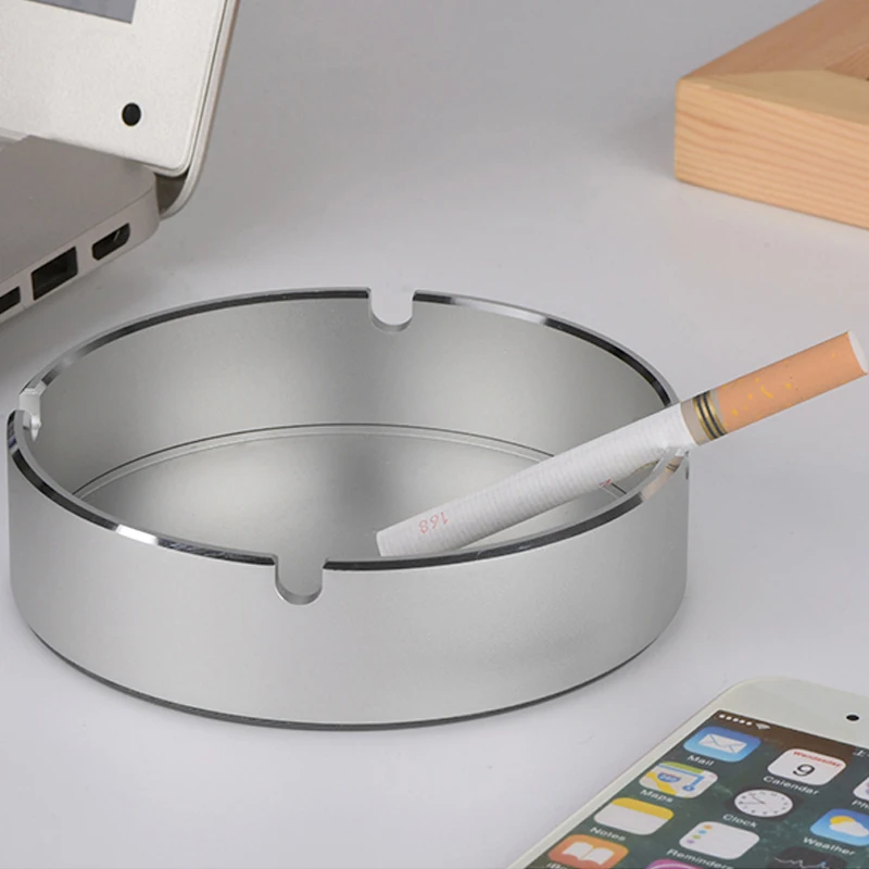 Fashion Metal Ashtray Aesthetic Household Living room Desktop Decoration Storage Upscale Ashtray Lettering