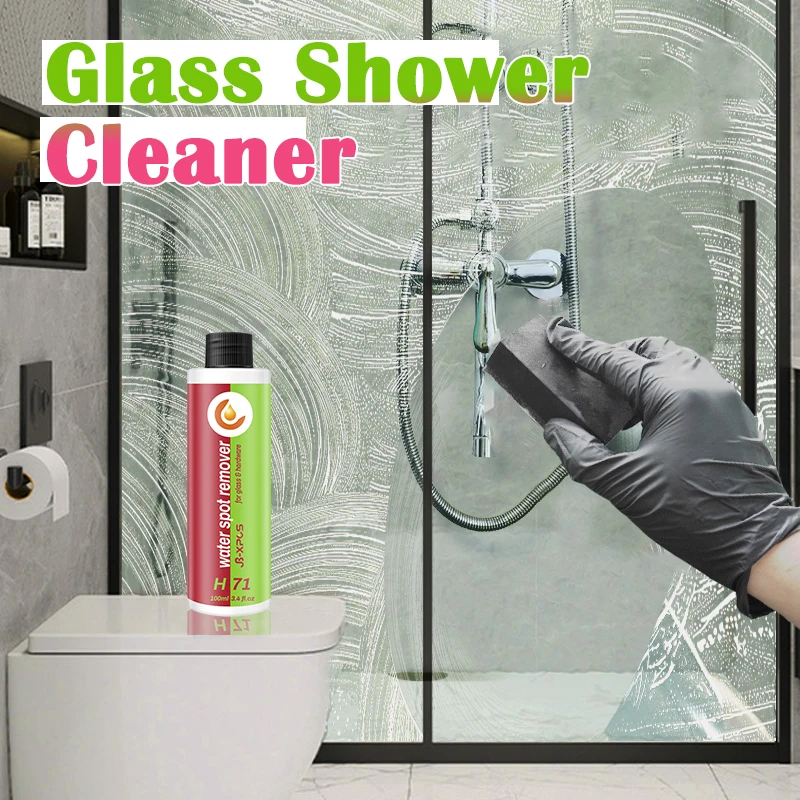 

Bathroom Glass Cleaner Hard Water Spot Remover For Shower Door, Ceramic Tiles, Stainless Steel Powerful Descale JB-XPCS H71