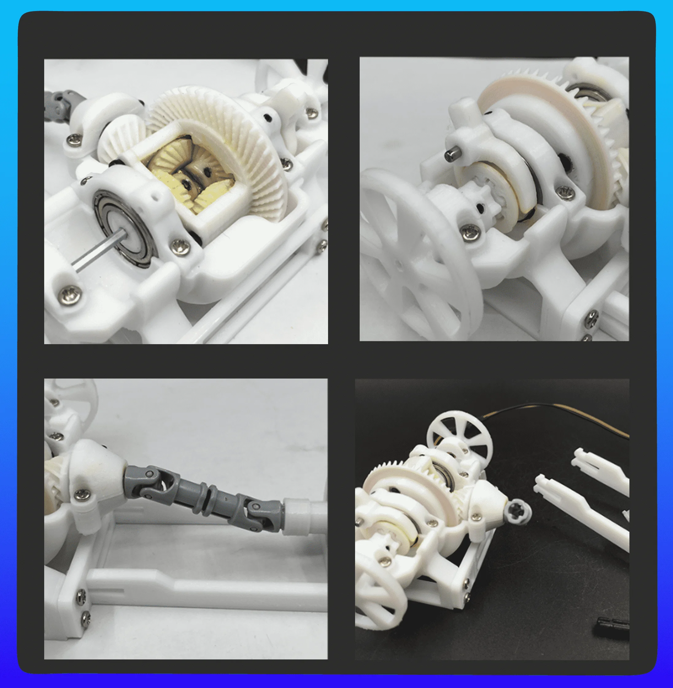 Automobile Open Differential Gear Simulation Science Discovery STEM Education Physics Experiment Kit For Children Gifts