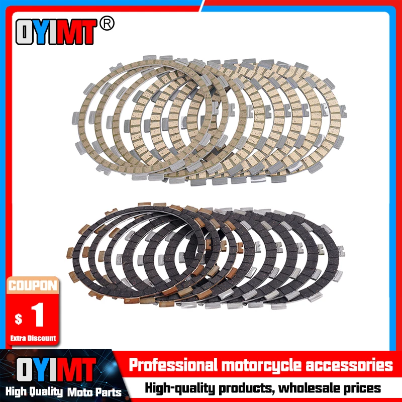 

8pcs Motorcycle Accessories Clutch Friction Plates Kit Paper Based / Bakelite For Harley Pan America 1250 2021