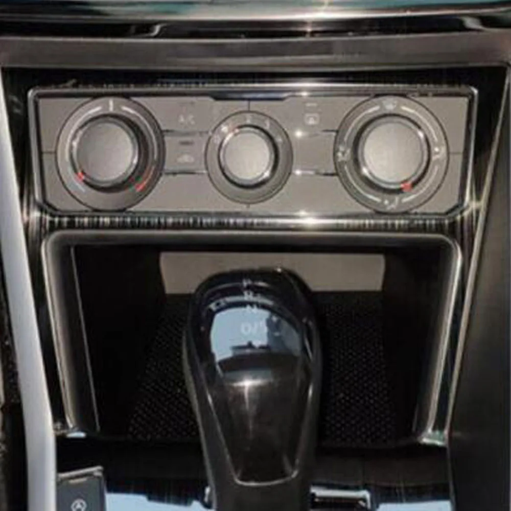 Auto Konsole Temperatur Luft-zustand Volumen Schalter Trim Rahmen
