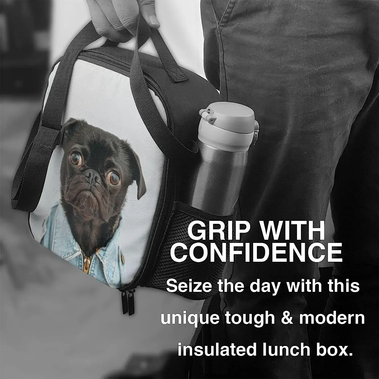 Personalized Thermal Lunch Box for Women Kids Lunch Bag with Container Insulated Tote Cooler Bag for Office Picnic