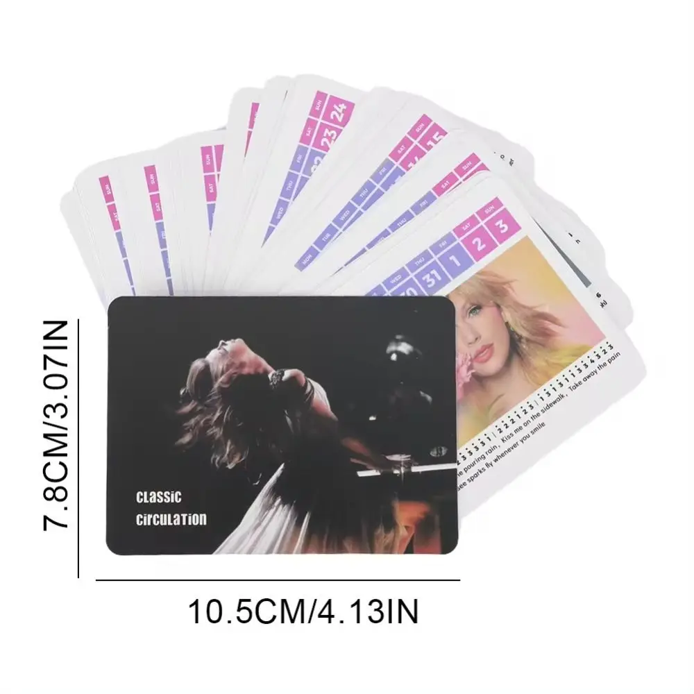 New 27 Music Calendar Cards Taylor Piano Calendar Mini 52 Songs Desktop Ornaments ABS Portable Peripheral Ornaments