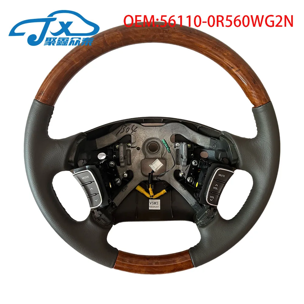 

Genuine leather peach wood multifunctional steering wheel assembly For HYUNDAI sonata nf 2004-2009 56110-0R560WG2N 561100R560WG2