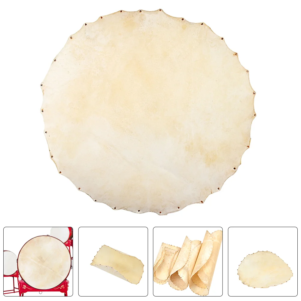 

African Drum Skin Fittings Percussion Part Replacements Bongo African Drum Covers Drum Goat Skin Random Style 30cm/35cm