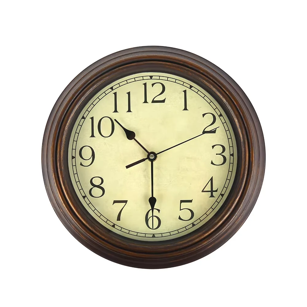 Large Retro Wall Clock – Silent American-Style Design 4