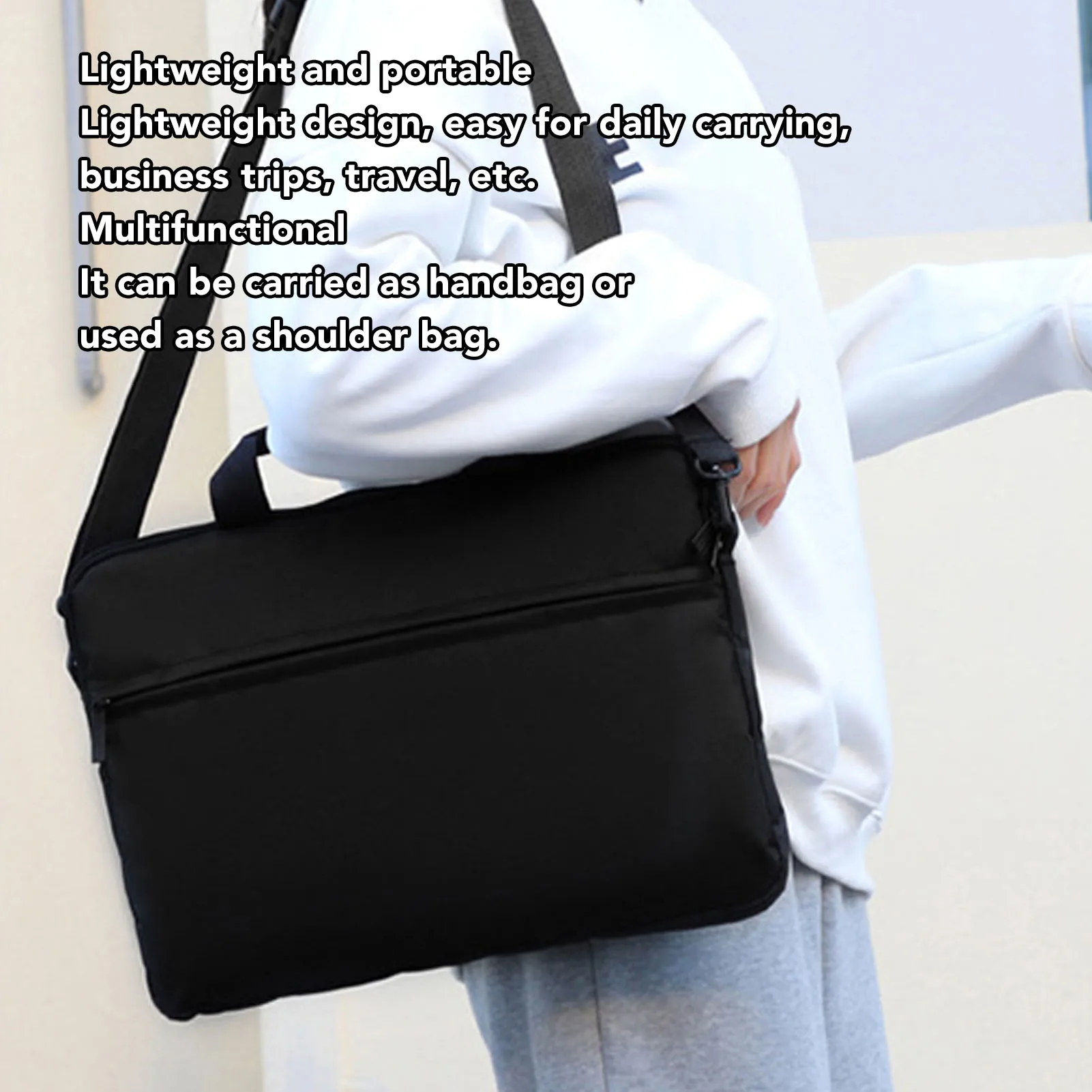 15.6Inch Laptop Sleeve Waterproof Polyester Laptop Case Portable Notebook Protective Case for Travel Business Trip Laptop Sleeve