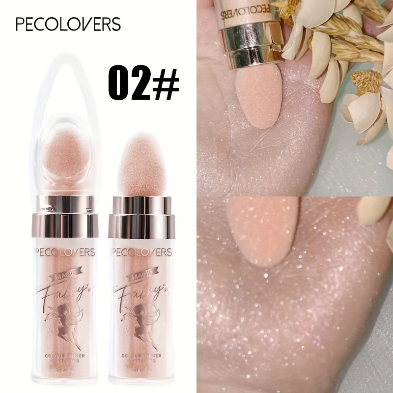 1PC Shimmer Fairy Powder White Purple Blue Loose Highlighter Face Body Glitter Wand Makeup Bronzer Illuminator Cosmetic 5