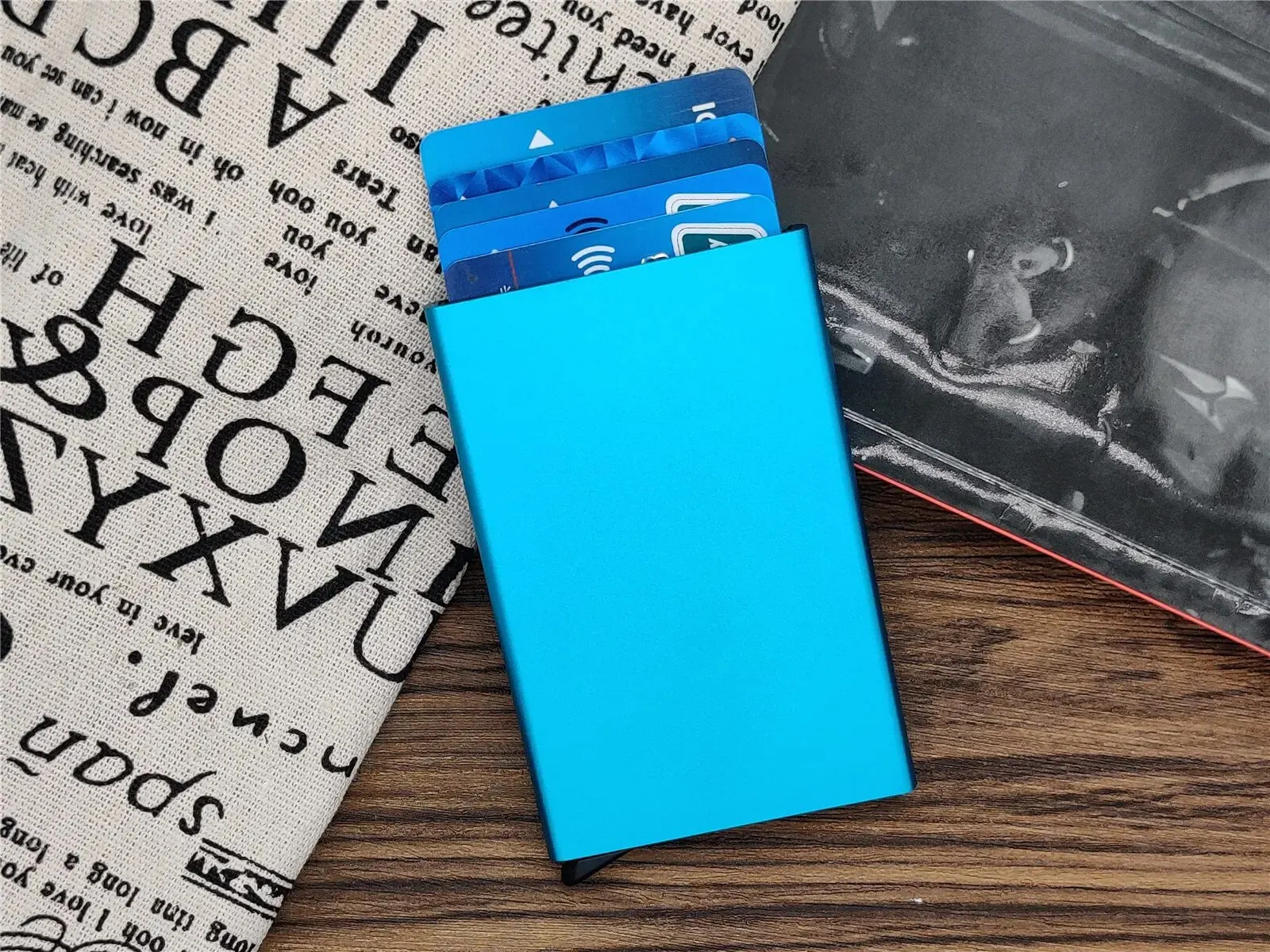 RFID Smart Minimalist Slim Wallet - Metal Card Holder