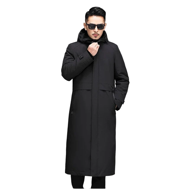 Long Hooded Faux Fur Lined Jacket 5