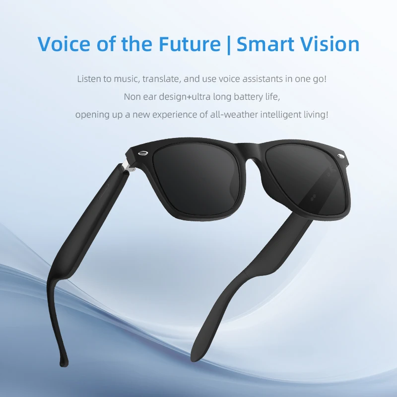 Wireless Bluetooth Smart Glasses Real Time Translation Headphones