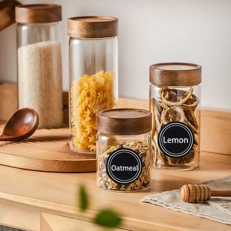300/60PCS Spice Jars Label Stickers for Kitchen Condiment Organizer
