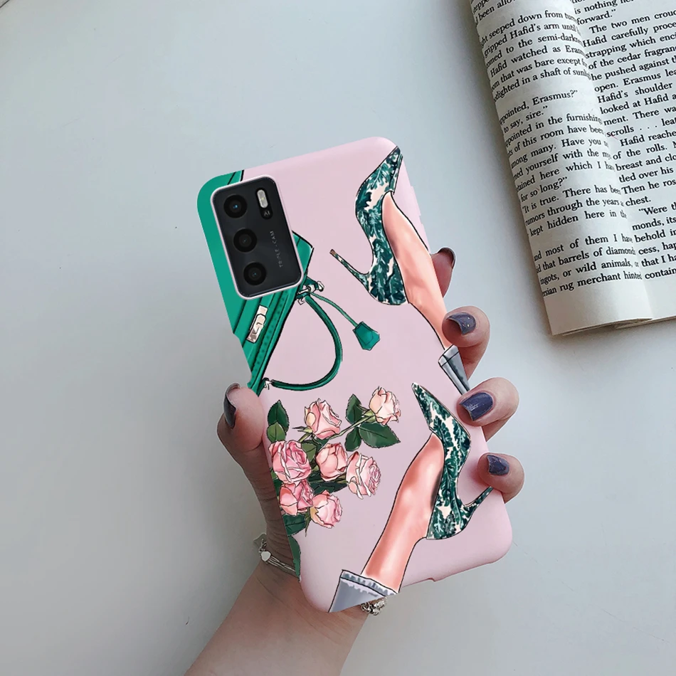 For OPPO A16 A16S 2021 Case Beauty Girls Painted Phone Case For OPPOA16 A 16 CPH2269 A54S 4G CPH2273 Soft Cover Protect Bumper cases for oppo cases Cases For OPPO