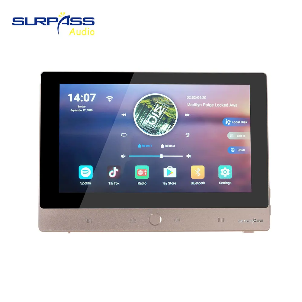 Good Sound 7-inch Smart Hi-Fi Wall Amplifier Dual Room Partition Volume Control For Multi-room Background