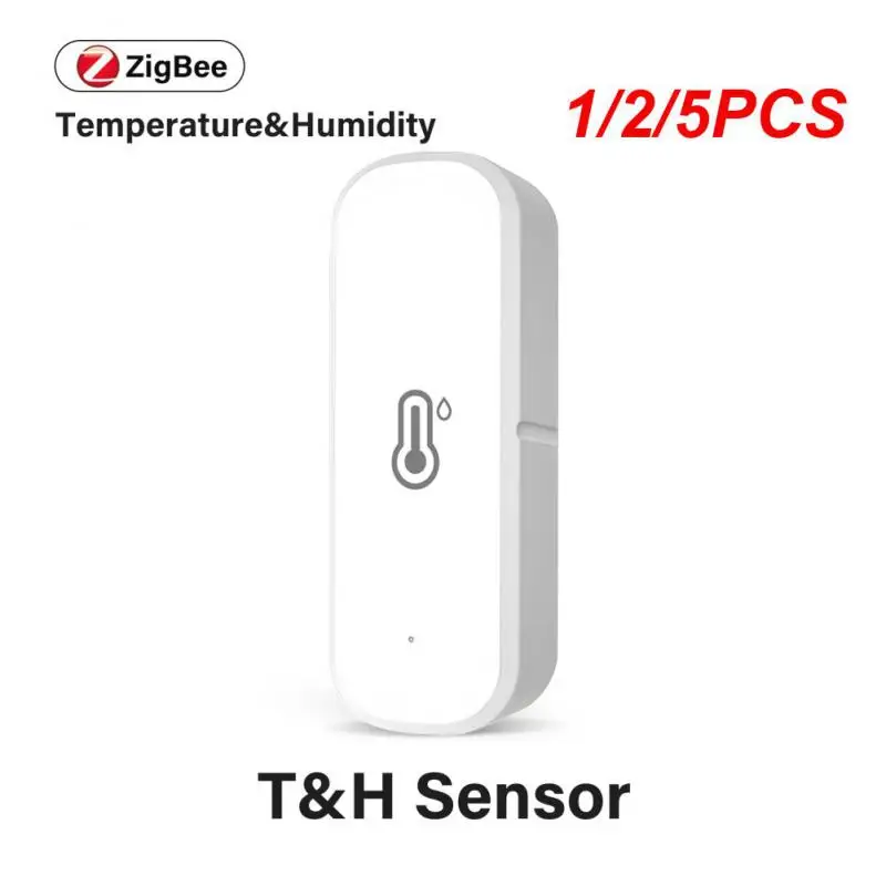

1/2/5PCS Tuya Zigbee WiFi Temperature And Humidity Detector Independent Electronic Thermometer Sensor Smart Home Indoor Alexa