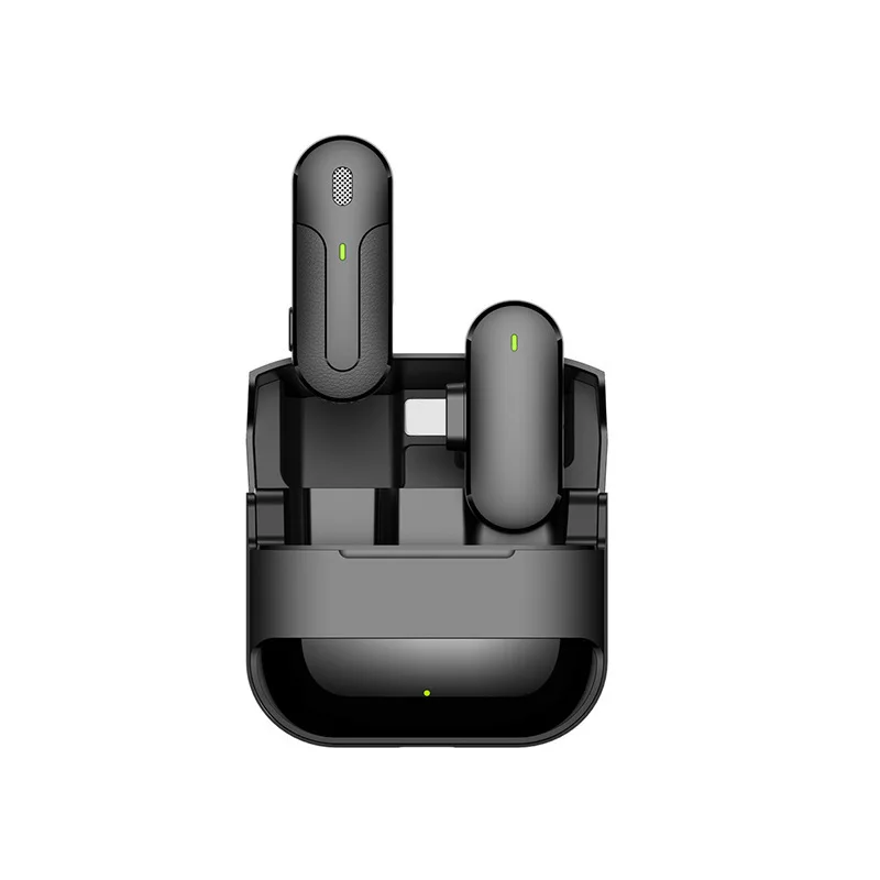 Wireless Collar Clip Microphone 1 To 2 Mouthpiece One Drag Phone Live Streaming Equipment Bluetooth Sound Recording