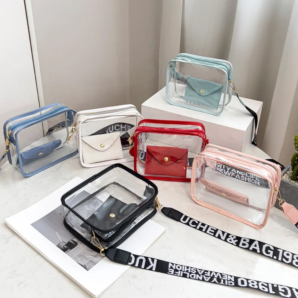 รูปสินค้า กระเป๋าแฟชั่น PVC โปร่งใส สะพายข้าง Crossbody ขนาดเล็ก