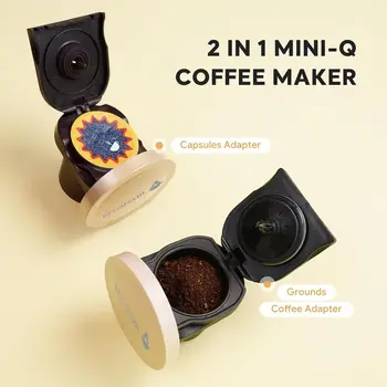 Compact 2-in-1 Coffee & Tea Maker: Brews 4-8 Oz in 2 Minutes, Ideal for Home, Office, Dorm 2