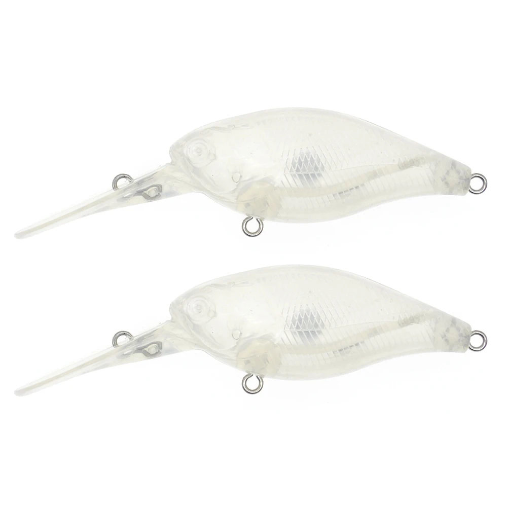 CrankbaitFishingLureBlanks2pcs85cm73gClearUnpaintedDIY