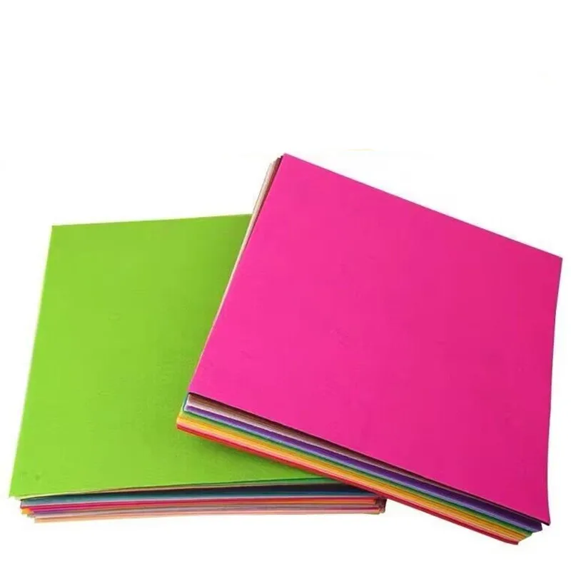 40Pcs 6x6" Felt Fabric Sheet 15*15cm Nonwoven Fabric Assorted Color Felt Cloth Sewing Material For DIY Patchwork Handicrafts Toy