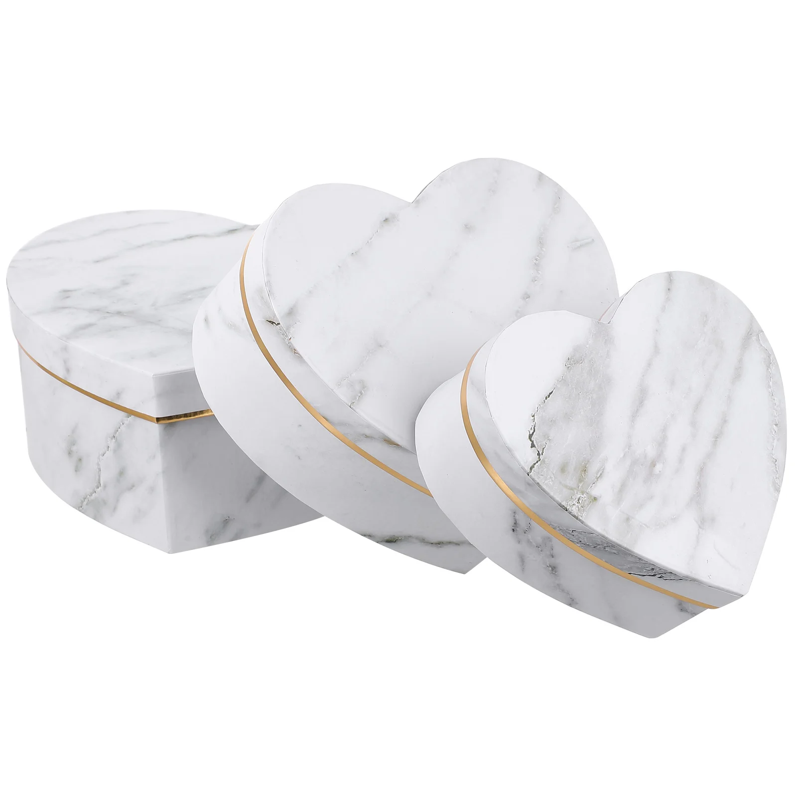 

3pcs Heart-shaped Candy Box Snacks Storage Container Adorable Gift Packaging Box
