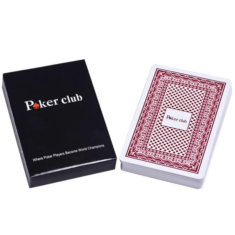 Playing Cards Poker Club Red/Blue Texas Holdem Waterproof And Dull Polish