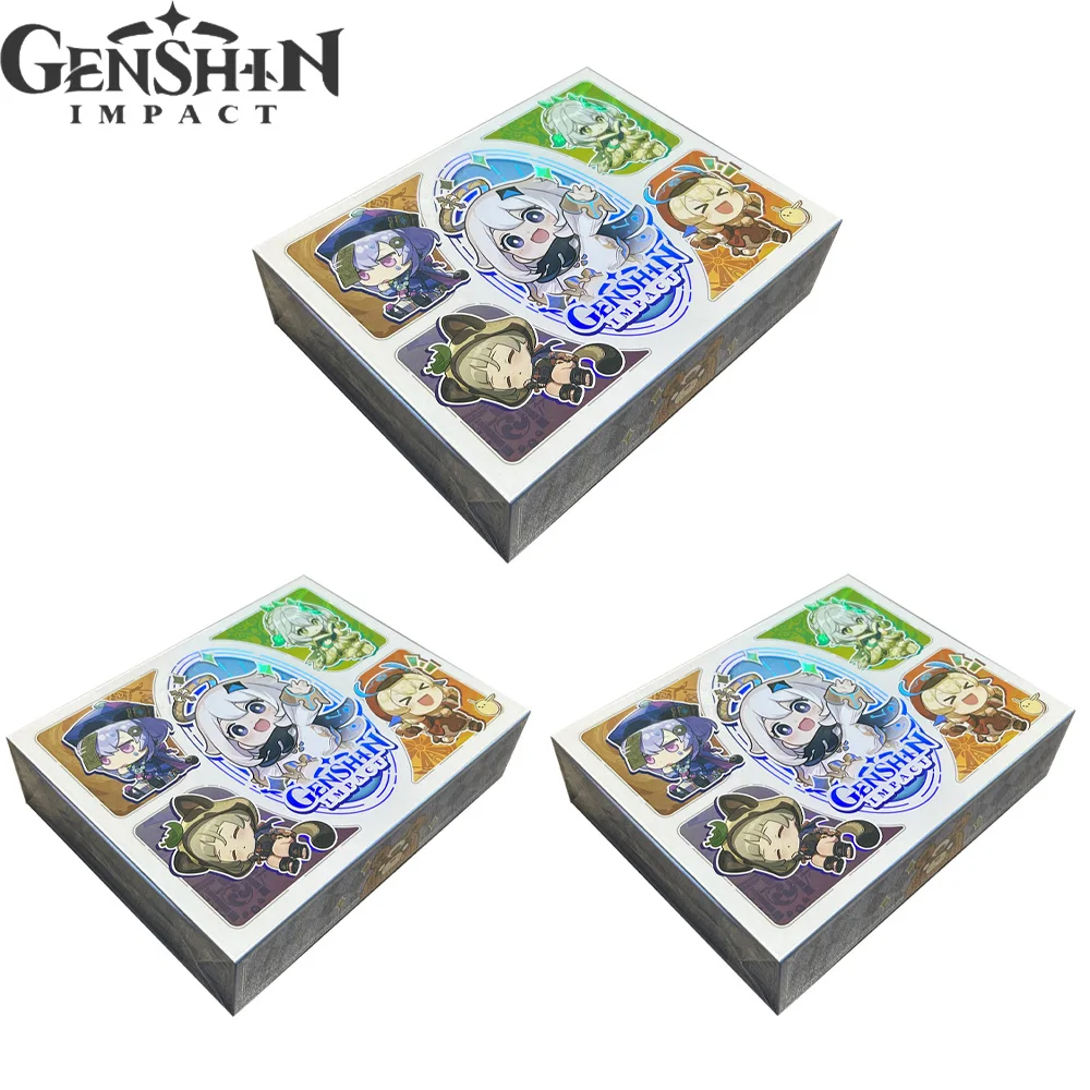

Новинка, коллекция ударов Genshin, коробка с усилителем для карт, мультяшный раздельный купальник для девочек, Аниме игра Tcg, детская игрушка на день рождения, подарок для детей