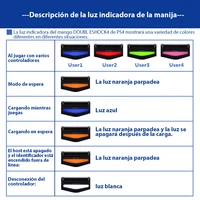 Mando Inalámbrico Compatible PS4/PC — Bluetooth, Vibración Doble, Six-Axis, RGB 2