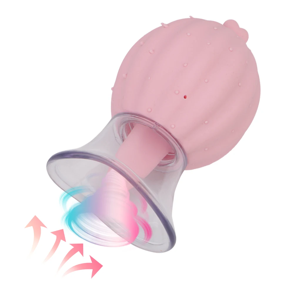 Breast Sucking Nipple Licking Sex Toys Vacuum Pump Nipple Clit Stimulator Tongue Licking Vibrator Massager Adult Toys Women nipple sucking corrector