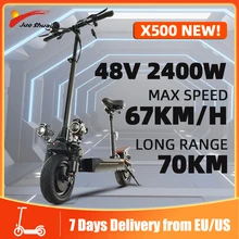 67KM/H 48V Electric Scooter 10 inch Motor Wheel 18AH Lithium Battery 70KM Adults with Seat E Scooter Folding Electrico Adulto