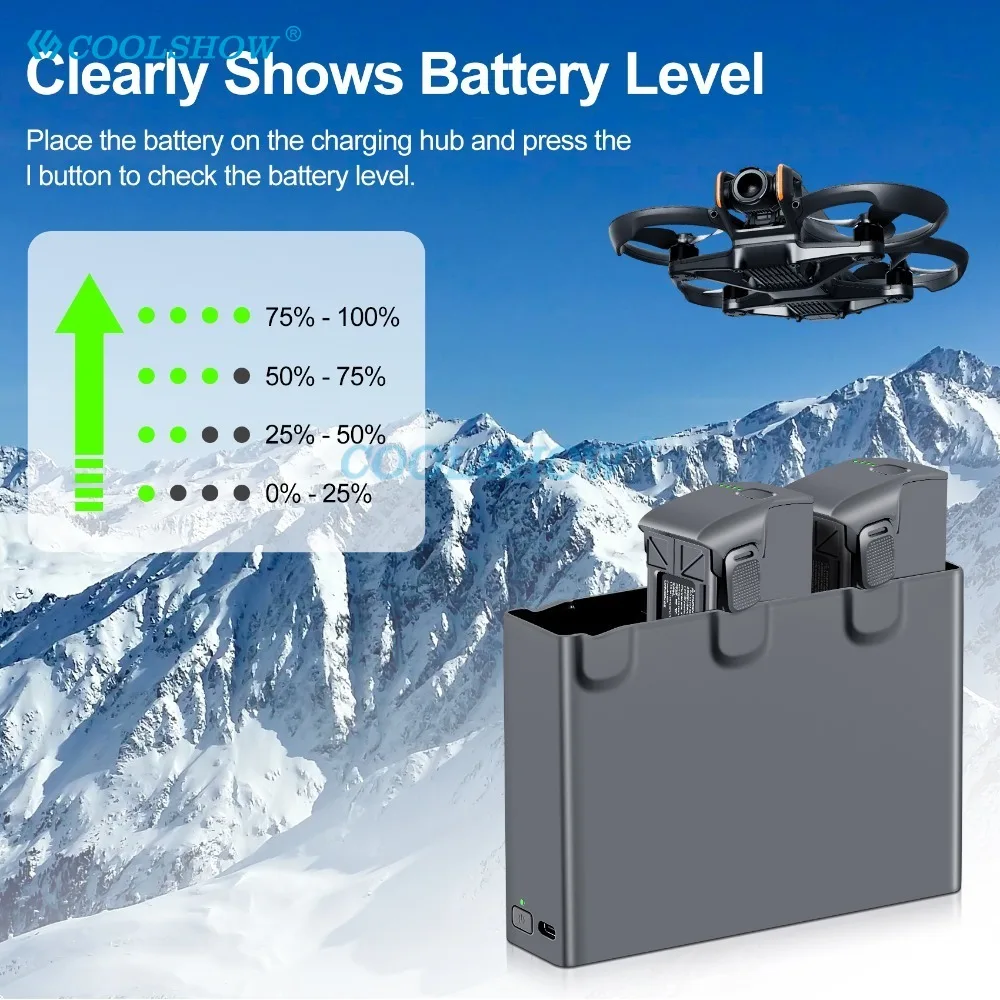 Lot Batteries et Chargeur pour Drone DJI - Jusqu'à 3 Batteries