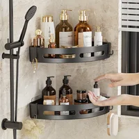 3/2/1 PCS No punching required Bathroom Shampoo Holder Shower Caddy Shelves Storage Shelf Towel Holder Shelves For Bathroom 1