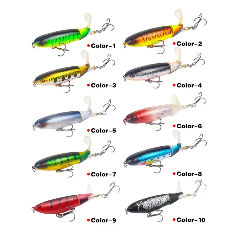 1 Pcs 10cm/14cm Topwater Fishing Lure 6