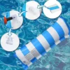 2pcs - Water inflatable hammock foldable swimming pool party floating chair (1 water recliner+1 randomly colored pump) 2