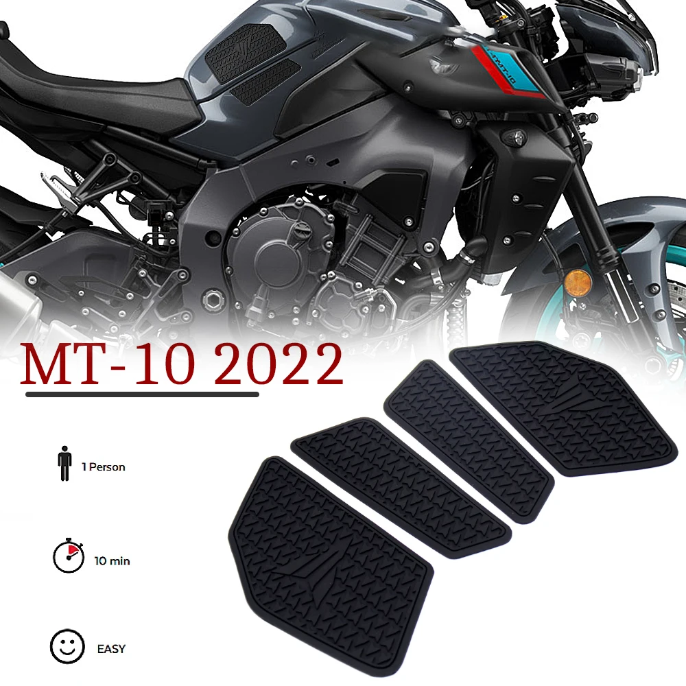 Motorcycle Accessories Antiskid Fuel Tank Decal Traction Pad Protection Sticker  Fits For Yamaha MT10 MT 10 MT-10 2022 2023