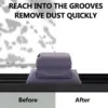 Small Window Groove Cleaning Brush Tool Door Window Sill Track Cleaner Lightweight Durable Stainless Steel Material 3