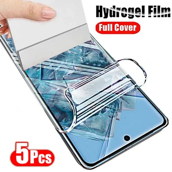 Film hydrogel de protection d'écran pour Google Pixel, compatible avec les modèles 8 Pro, 7 Pro, 8A, 7A, snap6 Pro, 5, 5A, 4A, 5G, 4 XL, 5 pièces