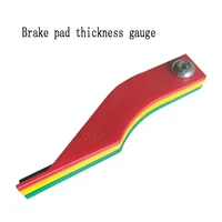 1PC Universal Brake Pad Thickness Gauge Brake Diagnostic Tool Tester Plastic Tyre Tread Thickness Wear Gauge Auto Repair Tools 1
