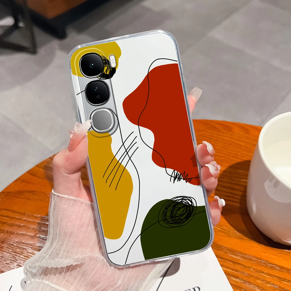 Lucky Flower Transparent Phone Case - Soft TPU Back Cover