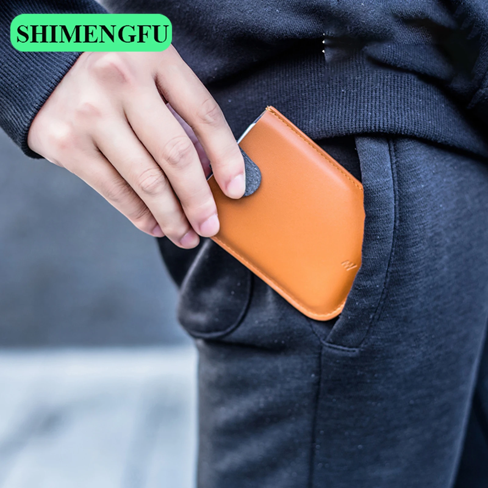 DAX V1 V2 V3 Leather Card Holder Mini Slim Portable Pulled Men Credit Card Wallet 5Card Money Purse Women Handbag card holder