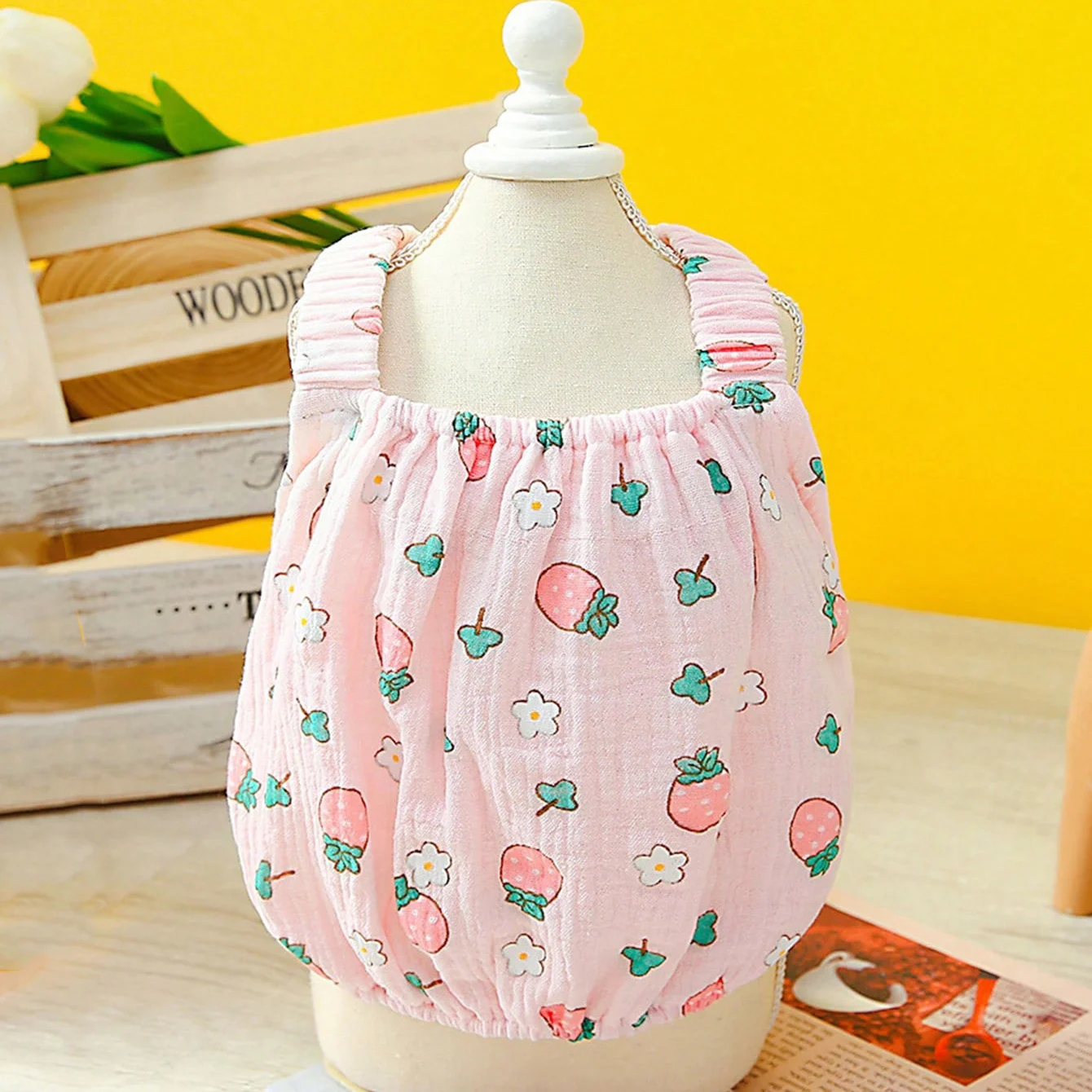 Cartoon Pet Vest Soft Breathable Cute Graphic Design