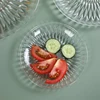 Transparent Fruit Plate for Snacks And Candies Clear Plastic Fruit Tray for Home And Kitchen 4