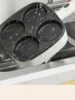 ~Korean egg frying pan breakfast household four hole breakfast machine Non-stick surface multi-function hamburger machine 6