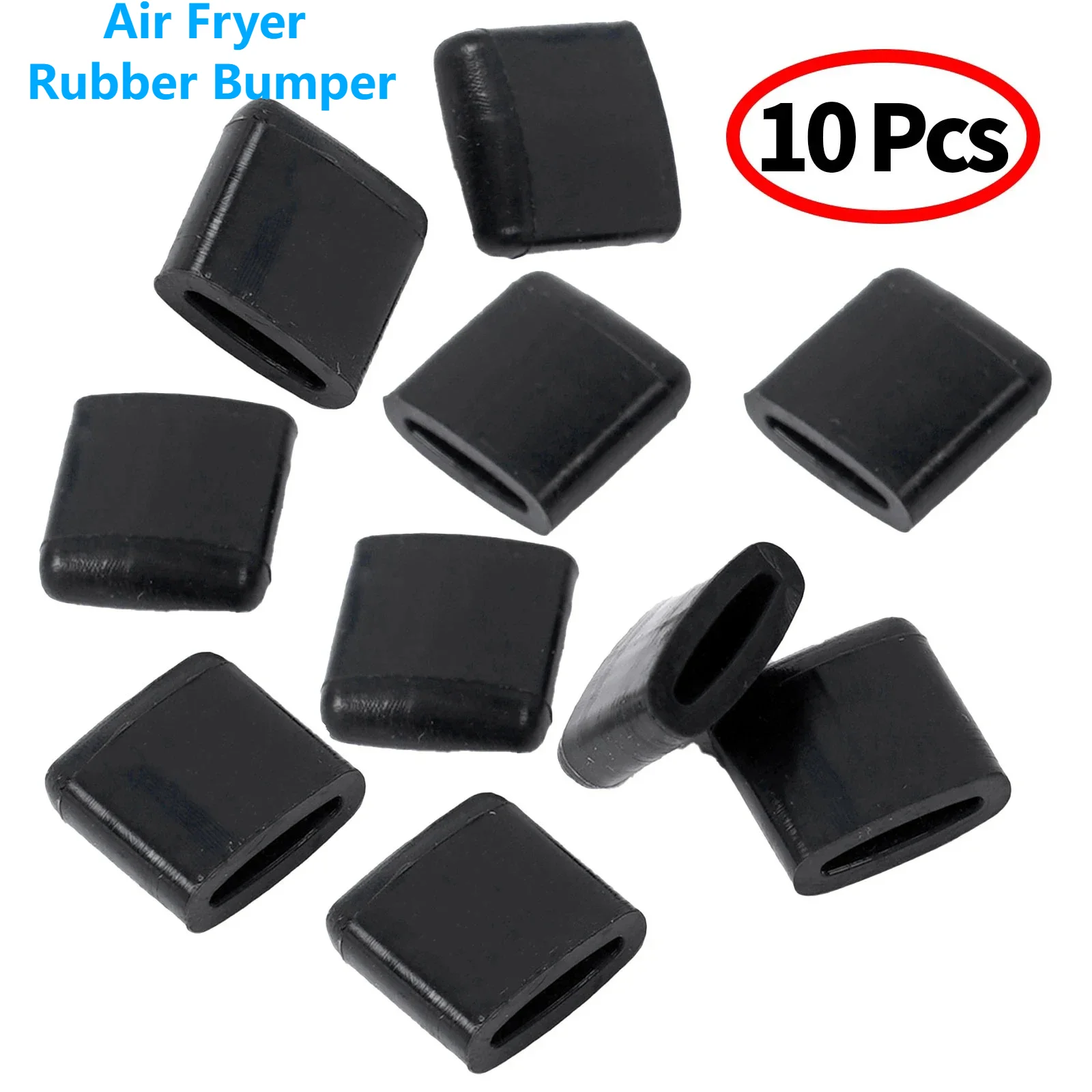 10pcs Airfryer Inner Pot Protector Replacement Silicone Grill Rack Protective Covers Anti-scratch Heat-resistant Air Fryer Parts air fryer accessories