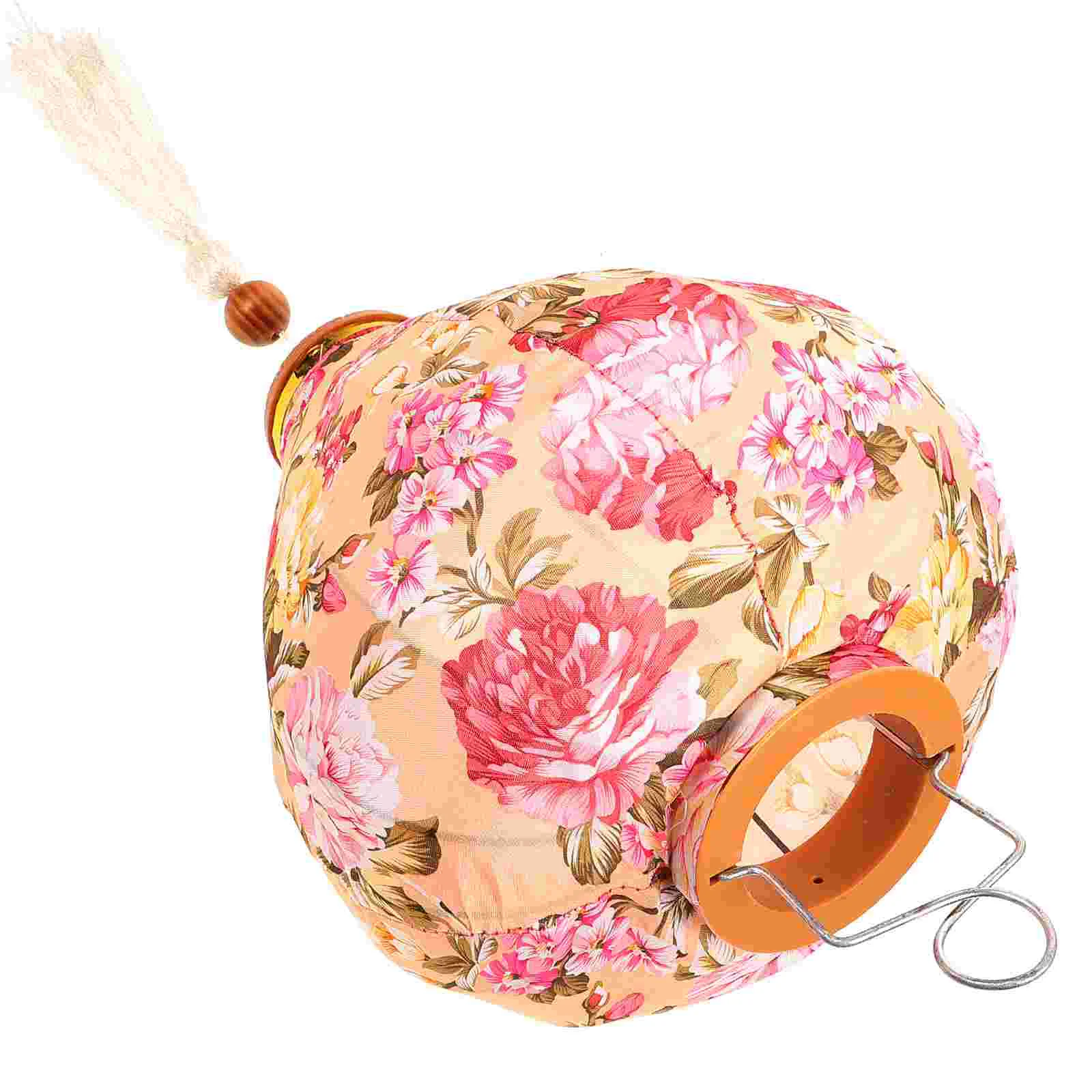 

Antique Lantern Pendant Garden Corridor Decoration Floral Pattern Lantern Vietnam Lantern Mid-Autumn Silk Lanterns For Outdoor