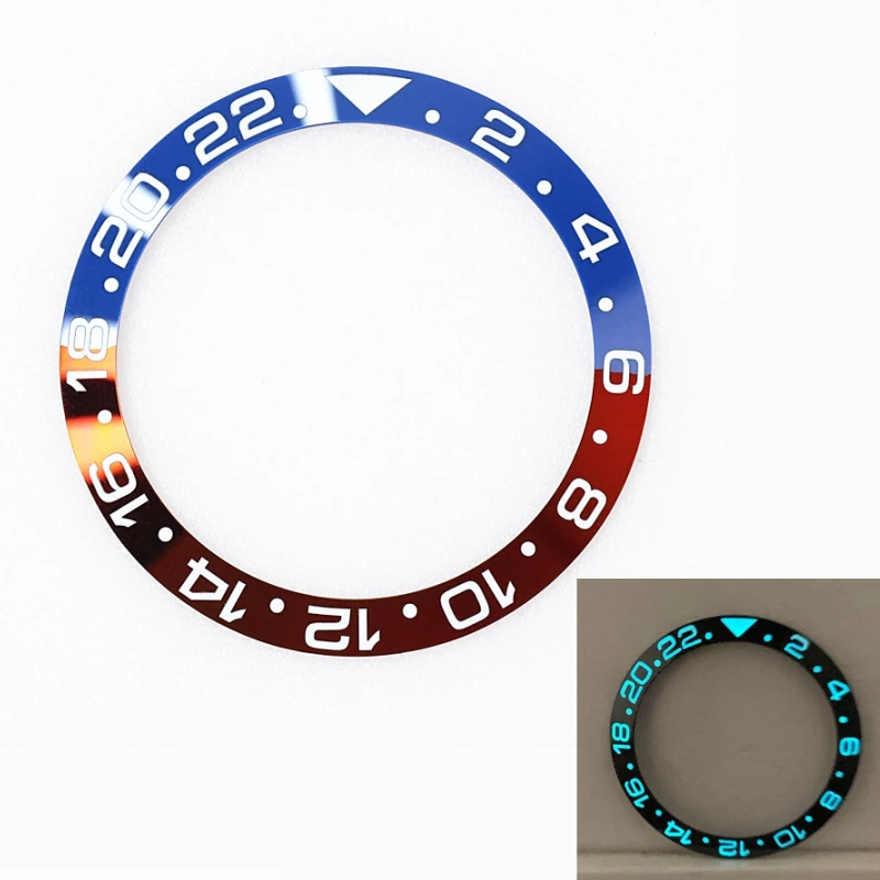 

SUB GMT Seamaster 300m Design Outer Di 38mm BGW9 Luminous Ceramic Bezel Insert For SEIKO SKX007 SKX009 Watch Modification Parts