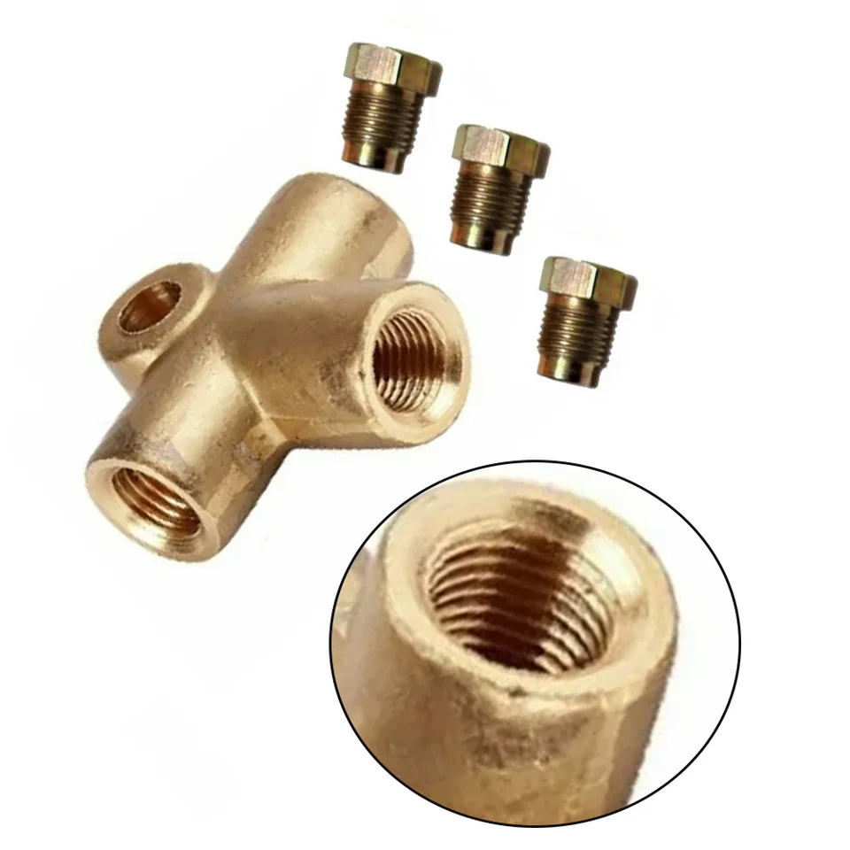 10mm Brake Pipe Fittings 3 Way Brake T Piece Tee W/ 3 Male Short