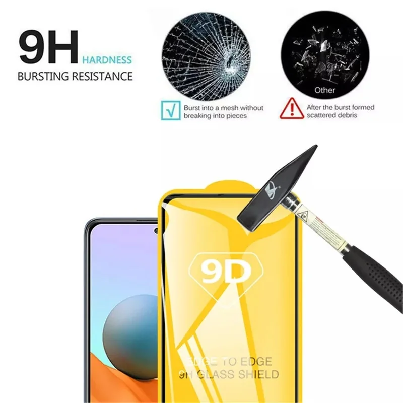 Protection Glass for Xiaomi Poco X3 Pro NFC F3 M3 M4 F2 Screen Protector for Redmi Note 10 11 9 8 Pro Note10 9s 10s 9A 9C Glass
